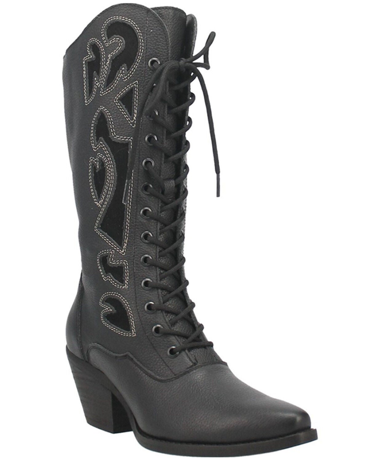 Image #1 - Dingo Women's San Miguel Lace-Up Western Boot - Snip Toe, , hi-res