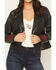 Image #4 - Idyllwind Women's Glenrose Floral Leather Jacket, Black, hi-res