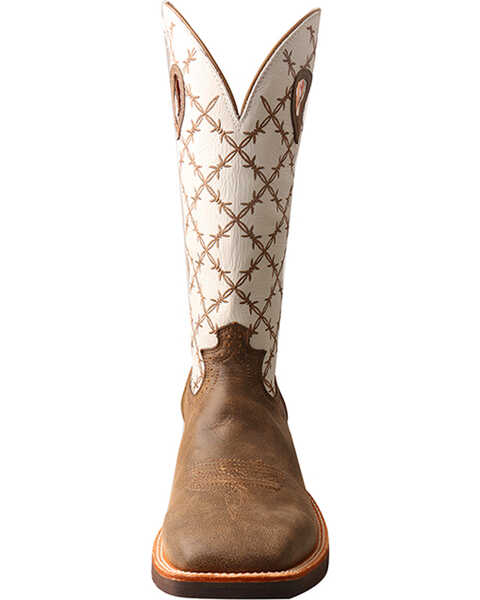 Twisted X Men's 14" Ruff Stock Boots - Broad Square Toe, Brown, hi-res