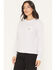 Image #2 - Carhartt Women's TENCEL&trade; Fiber Series Loose Fit Long Sleeve Crewneck Pocket T-Shirt, Lavender, hi-res