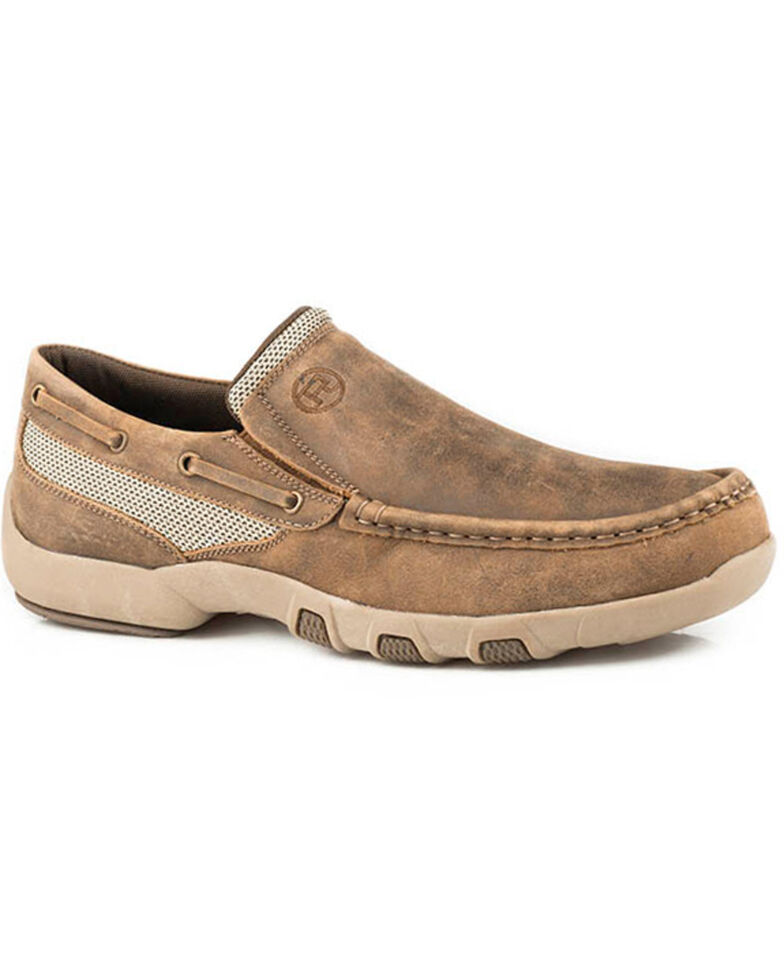 Roper Men's Owen Slip-On Shoes - Moc Toe - Country Outfitter