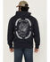 Image #1 - Moonshine Spirit Men's Eagle Star Graphic Hooded Sweatshirt, Navy, hi-res