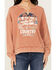 Image #3 - Cleo + Wolf Women's Country Life Wash Graphic Sweatshirt, Rust Copper, hi-res