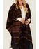 Image #3 - Shyanne Women's Striped Fringe Blanket Shawl, Mauve, hi-res