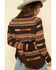 Cotton & Rye Outfitters Women’s Navajo Round Hem Sweater, Brown, hi-res