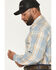 Image #2 - Carhartt Men's FR Plaid Print Long Sleeve Button-Down Work Shirt, Steel Blue, hi-res
