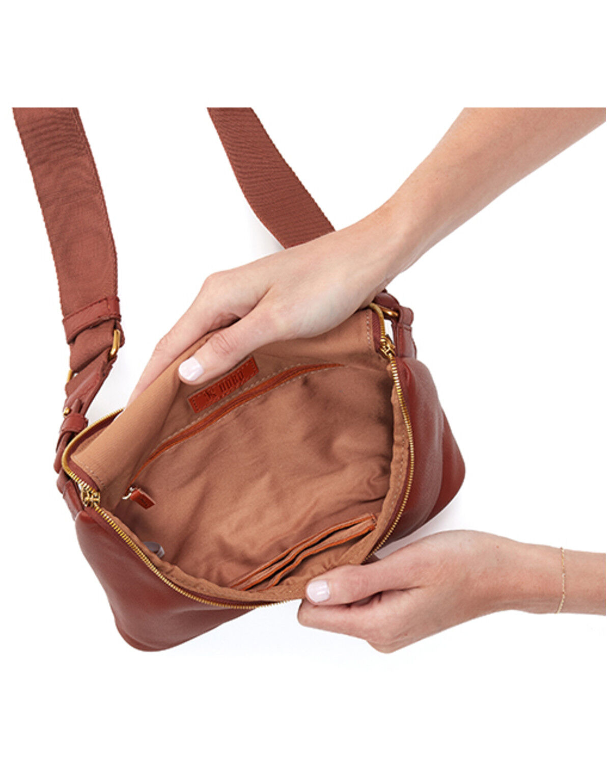 Image #2 - Hobo Women's Fern Large Belt Bag, Rust Copper, hi-res