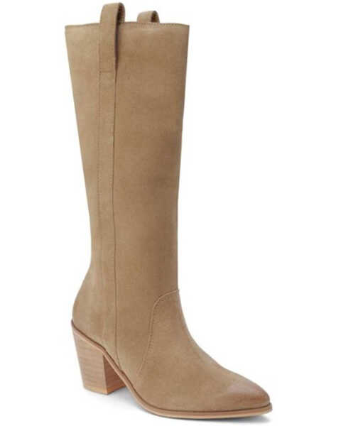 Matisse Women's Evan Tall Western Boots - Pointed Toe, Taupe, hi-res