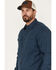 Image #2 - Dakota Grizzly Men's Chamois Button Down Long Sleeve Shirt, Blue, hi-res