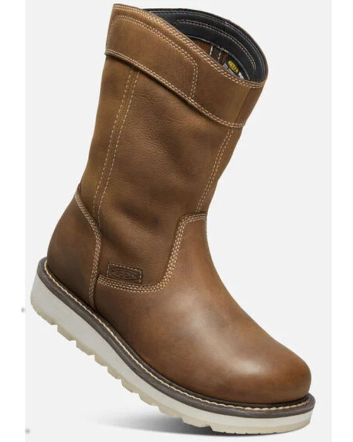 Image #1 - Keen Men's Cincinnati Wellington Work Boot - Soft Toe, Brown, hi-res