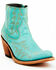 Image #1 - Caborca Silver Women's Katherine Western Booties - Round Toe, Turquoise, hi-res