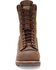 Image #4 - Carolina Men's 8" Crazy Horse Waterproof Lace-to-Toe Logger Boots - Round Toe, Brown, hi-res