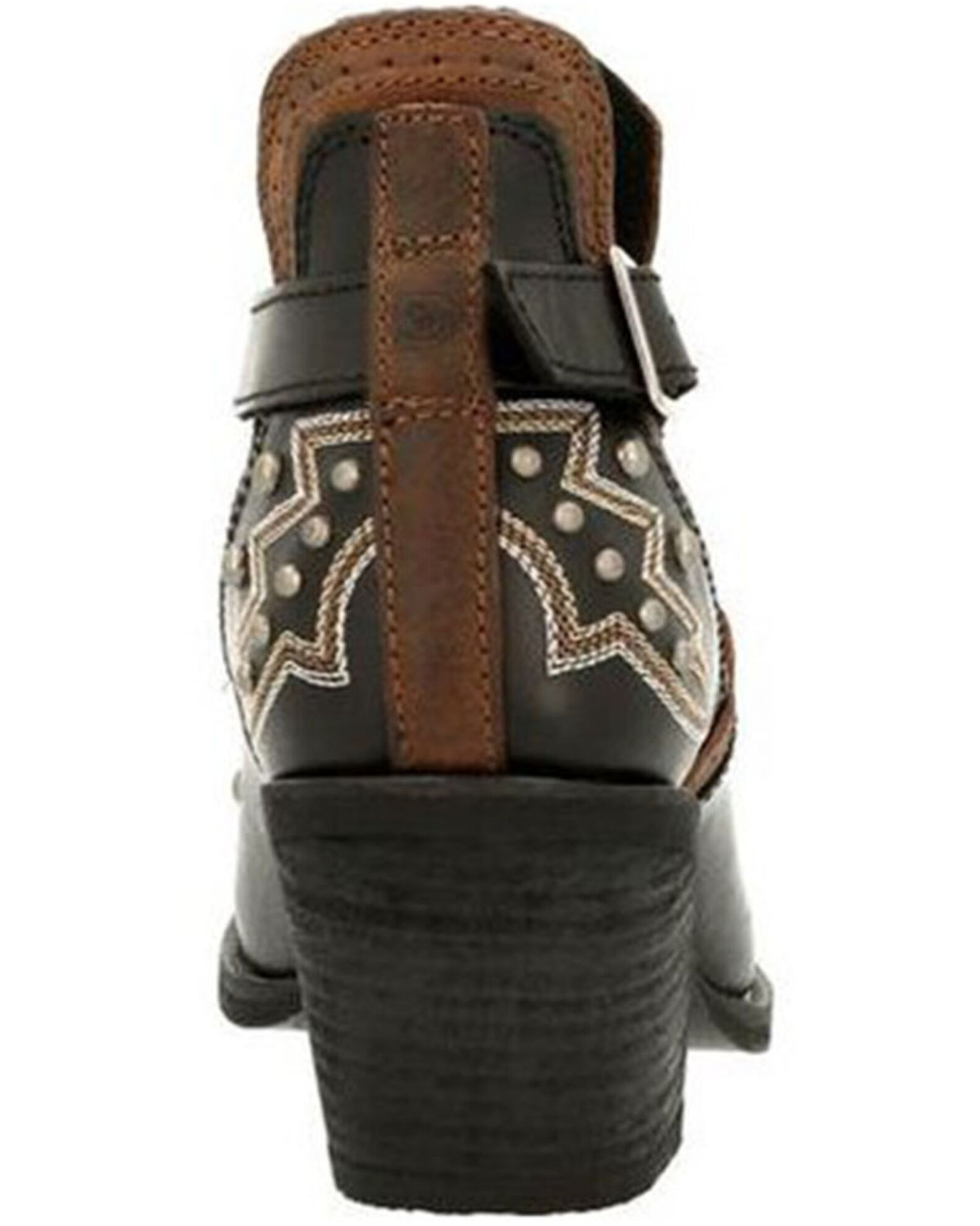 Image #5 - Durango Women's Crush Studded Fashion Booties - Snip Toe, Black, hi-res