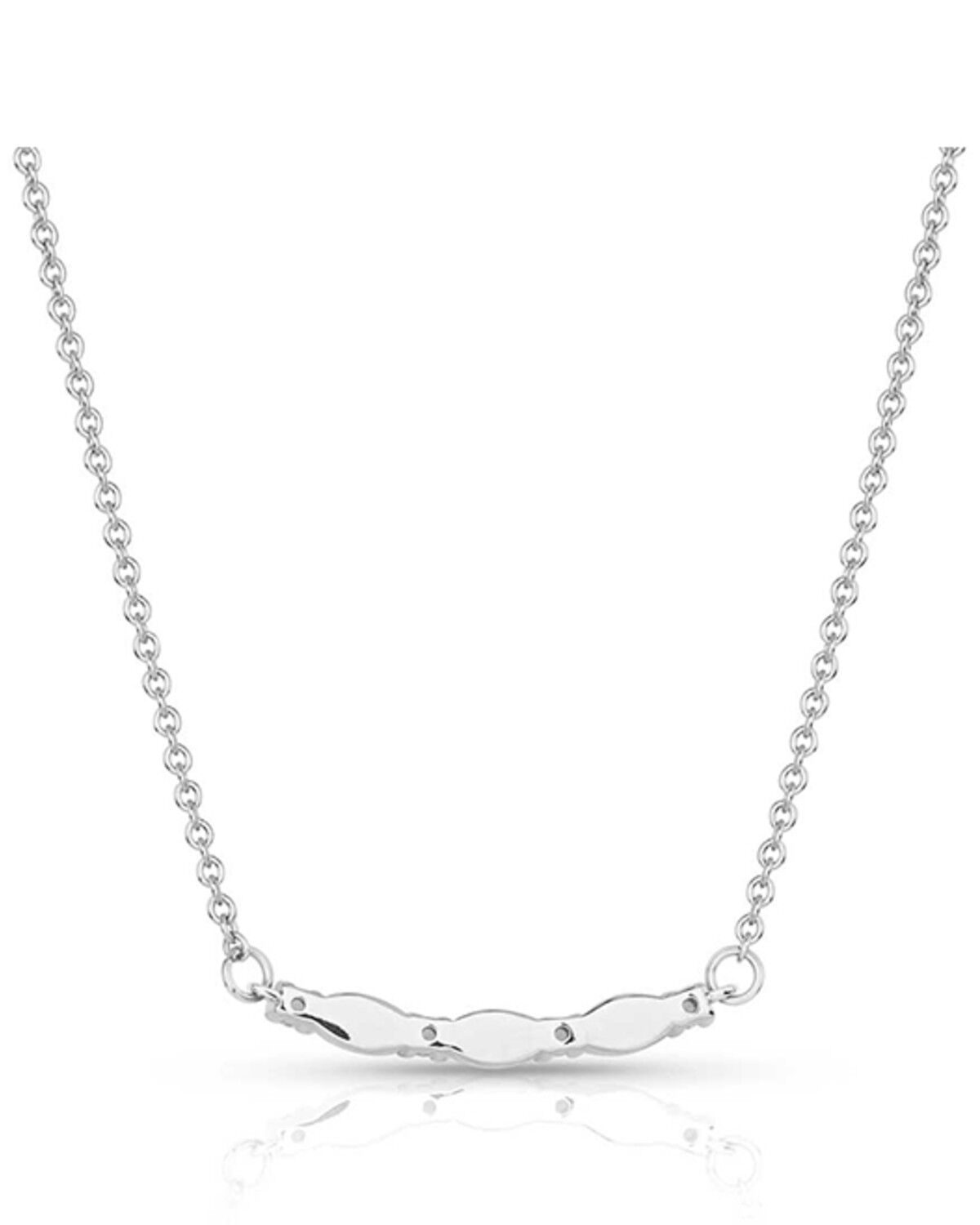 Image #2 - Montana Silversmiths Women's Moonlit Night Crystal Opal Necklace, Silver, hi-res