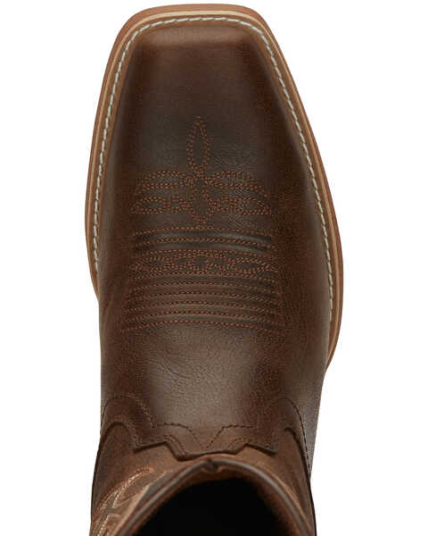 Image #6 - Justin Men's Puncher Brown Western Boots - Broad Square Toe, Brown, hi-res