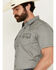 Image #2 - Cody James Men's Ziggy Geo Print Short Sleeve Snap Western Shirt, Ivory, hi-res