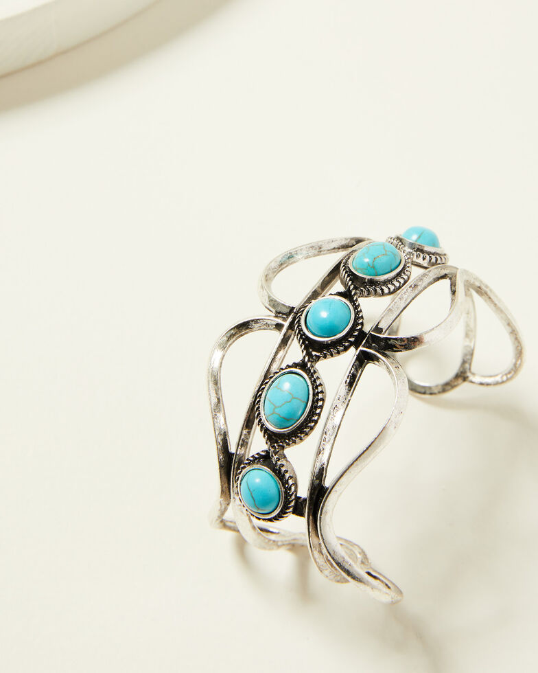 Idyllwind Women's Gem Of Mine Opal Cuff, Silver, hi-res