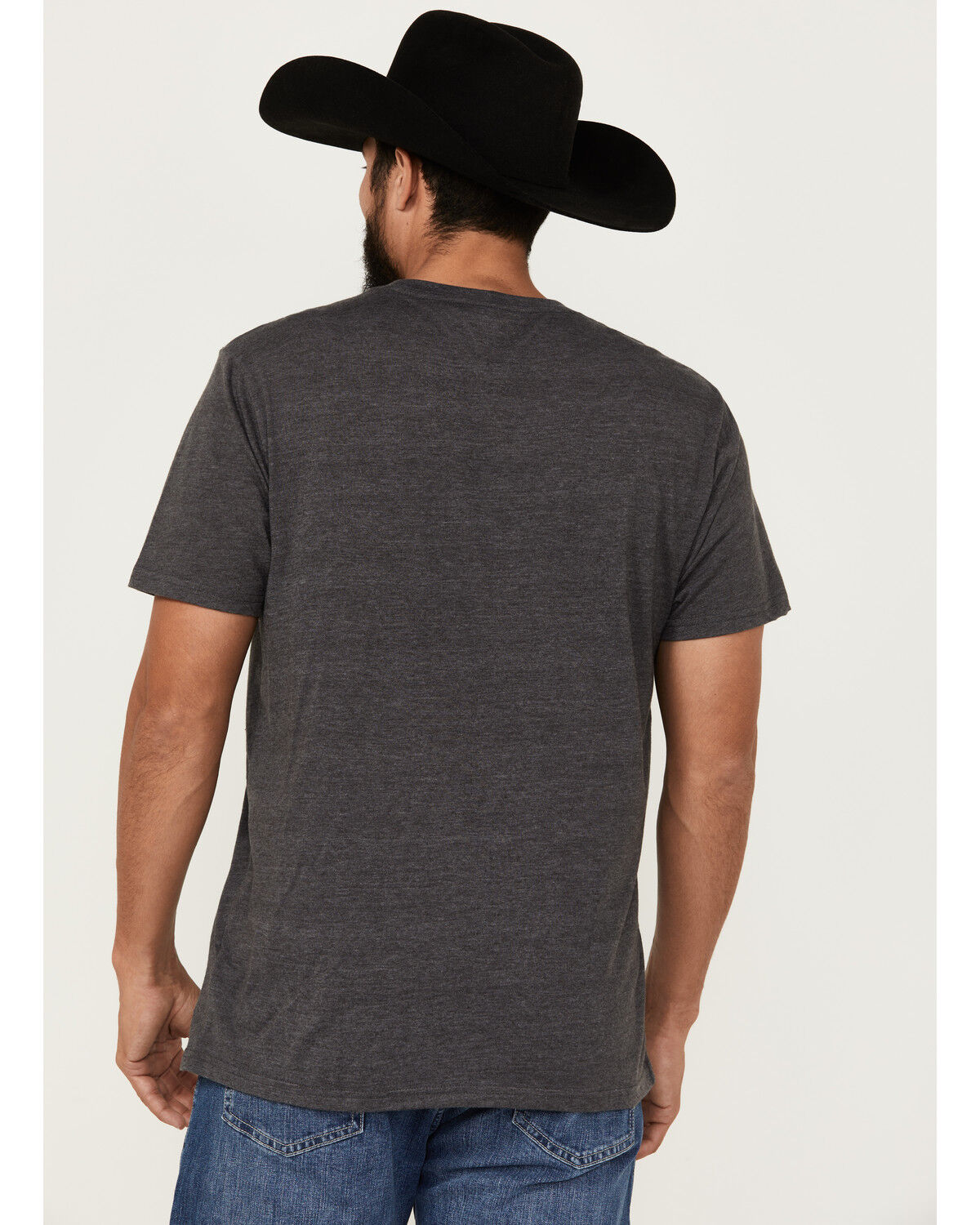 Image #4 - Wrangler Men's Americana Long Live Cowboys Short Sleeve Graphic T-Shirt, Charcoal, hi-res