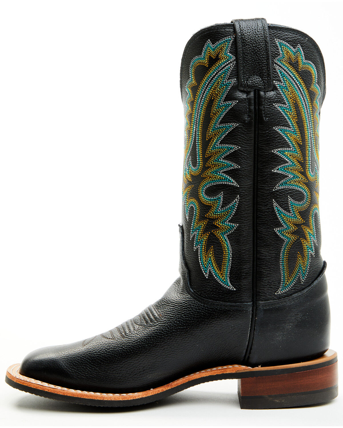 Image #3 - Justin Women's Shay Performance Western Boots - Broad Square Toe, Black, hi-res