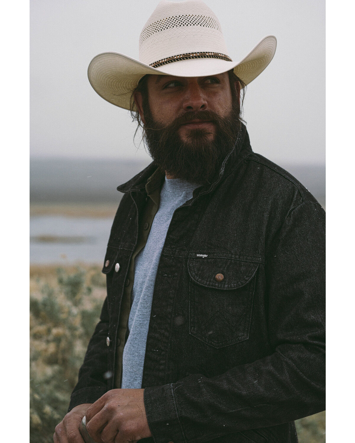 Wrangler X Fender Men's Cowboy Legends Button-Down Denim