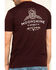 Moonshine Spirit Men's Mountain Graphic Short Sleeve T-Shirt , Burgundy, hi-res