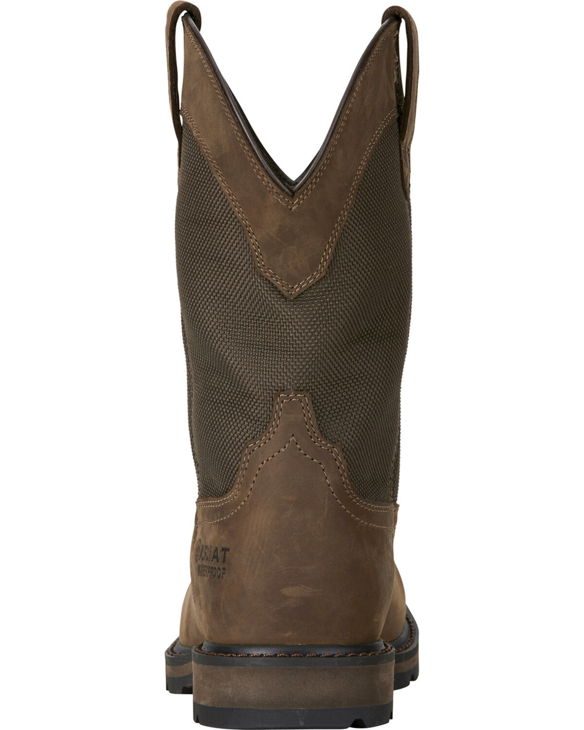 Image #5 - Ariat Groundbreaker Waterproof Western Work Boots - Steel Toe, Brn Bomber, hi-res