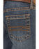 Image #4 - Cody James Little Boys' Wolfstooth Relaxed Bootcut Stretch Denim Jeans, Medium Wash, hi-res