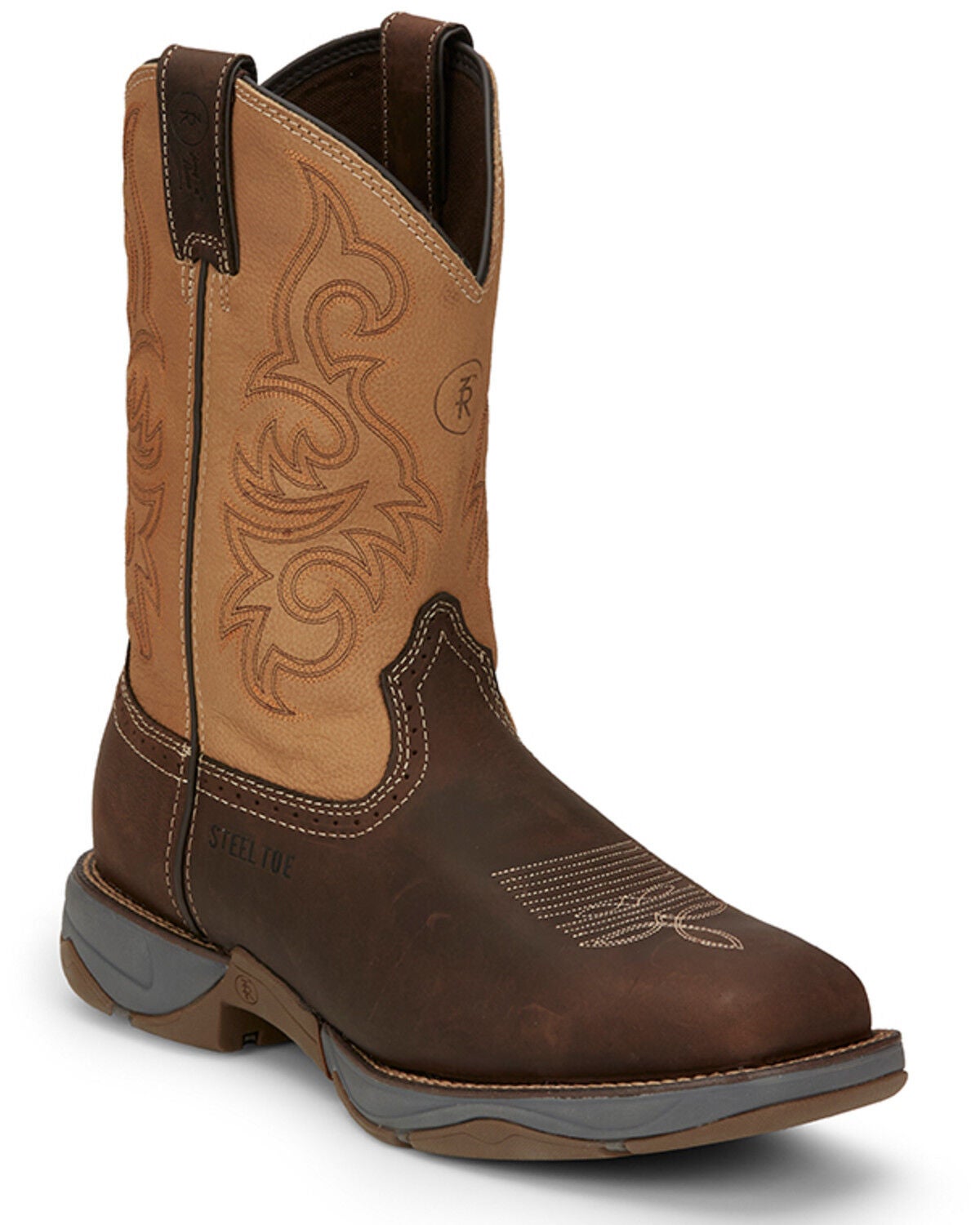 Tony Lama Men's Dusty Junction Work Boots - Steel Toe, Brown, hi-res