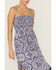 Image #2 - Angie Women's Large Geo Print Midi Dress, Blue, hi-res
