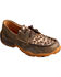 Image #1 - Twisted X Little Girls' Boat Shoe Driving Mocs, Brown, hi-res