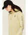 Image #2 - Carhartt Women's Relaxed Fit Midweight Logo Graphic Hoodie, Sand, hi-res