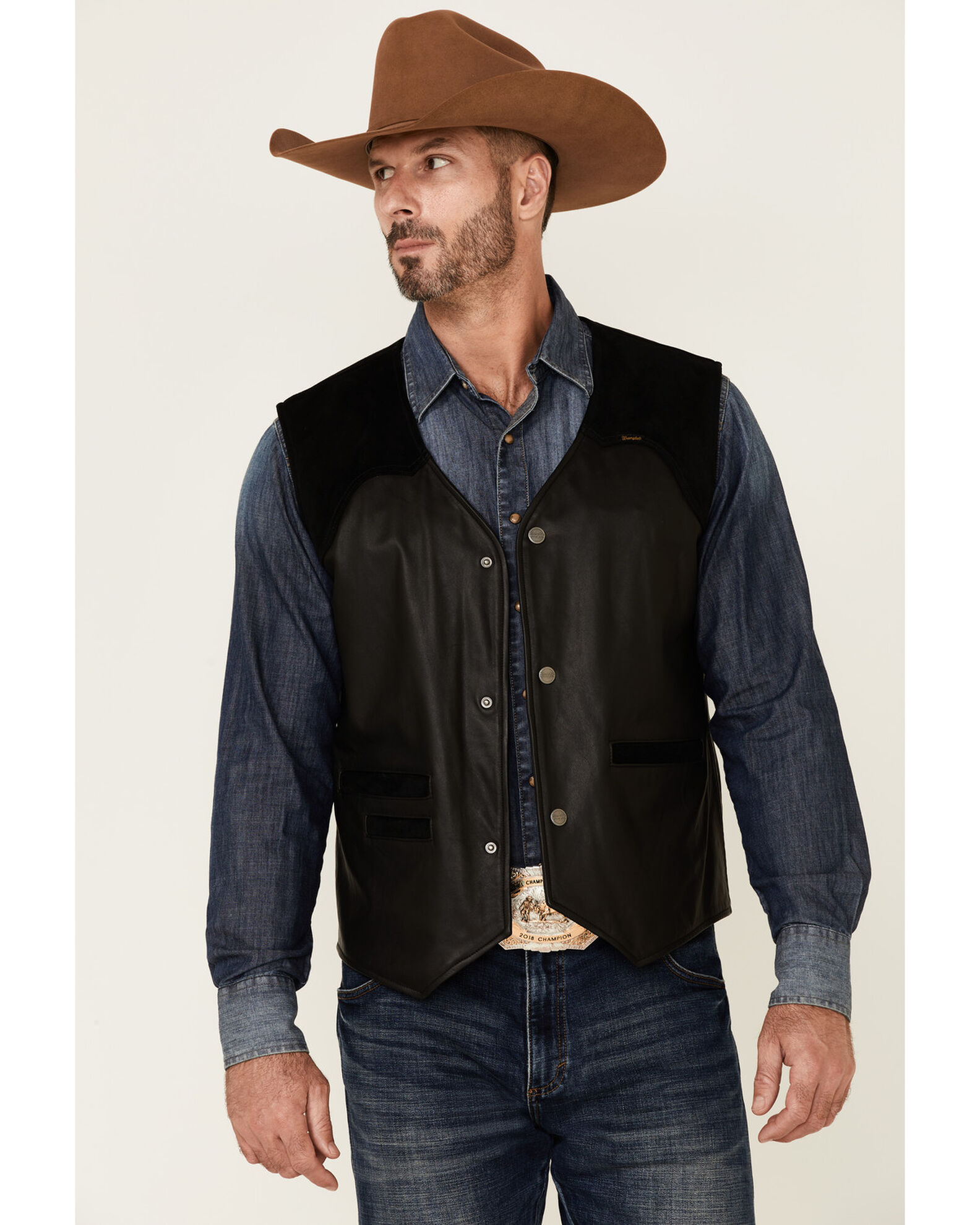 Wrangle black suede new arrivals