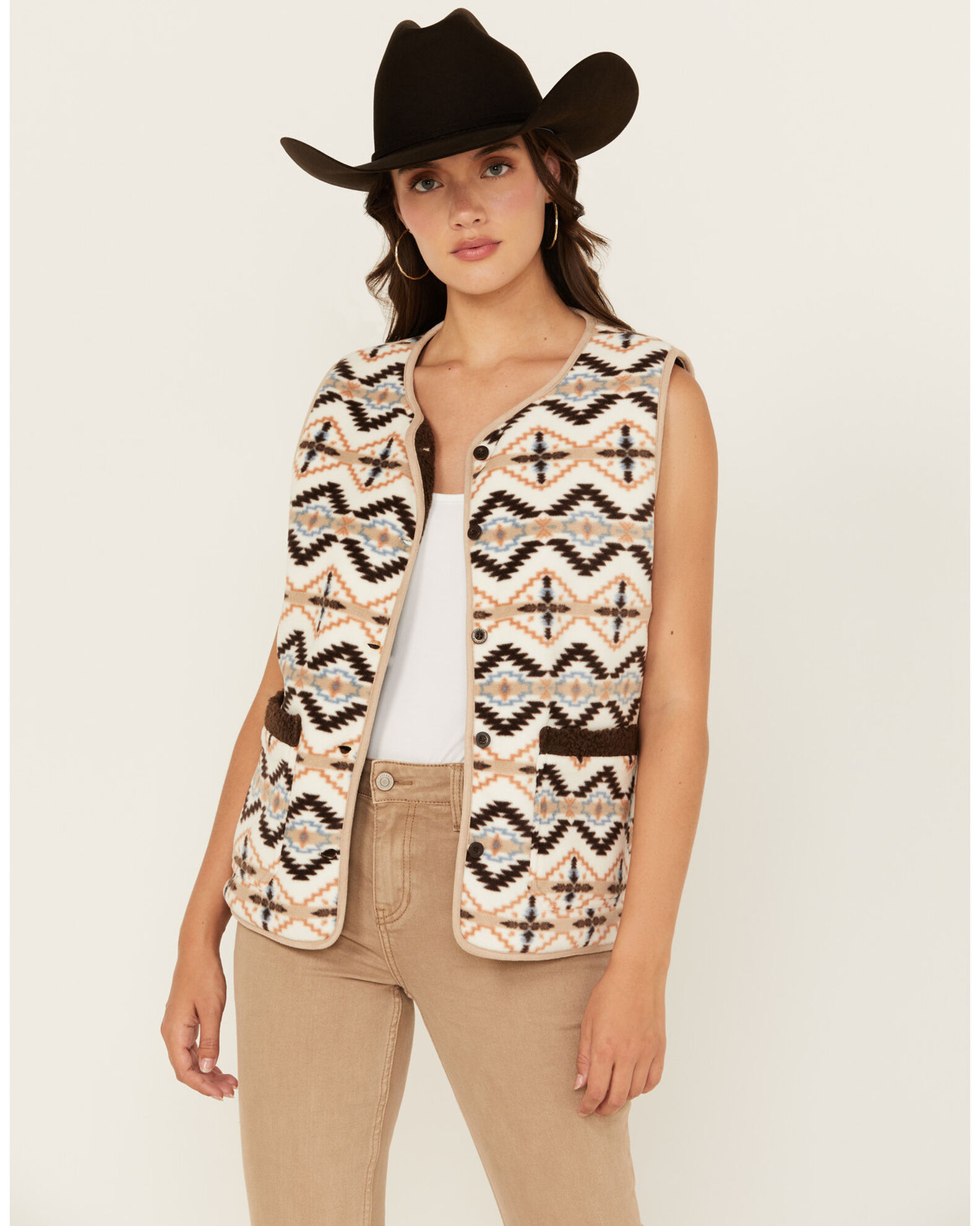 Outback Trading Co Women s Southwestern Reversible Vest