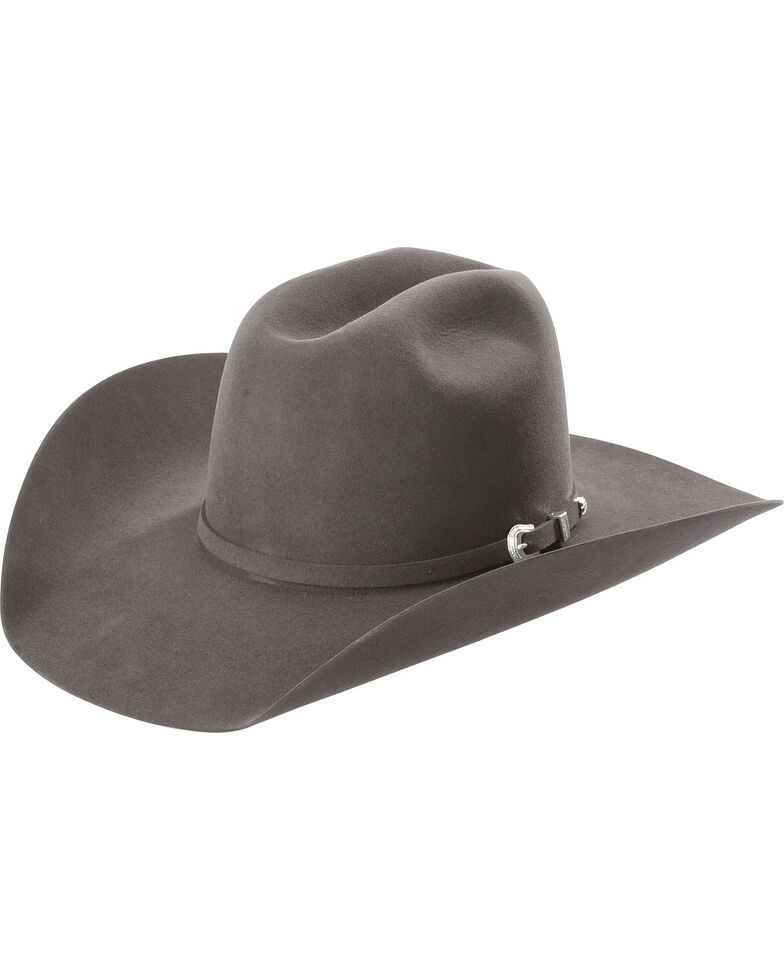 American Hat Co Men's Grey 7X Fur Felt Cowboy Hat, Grey, hi-res