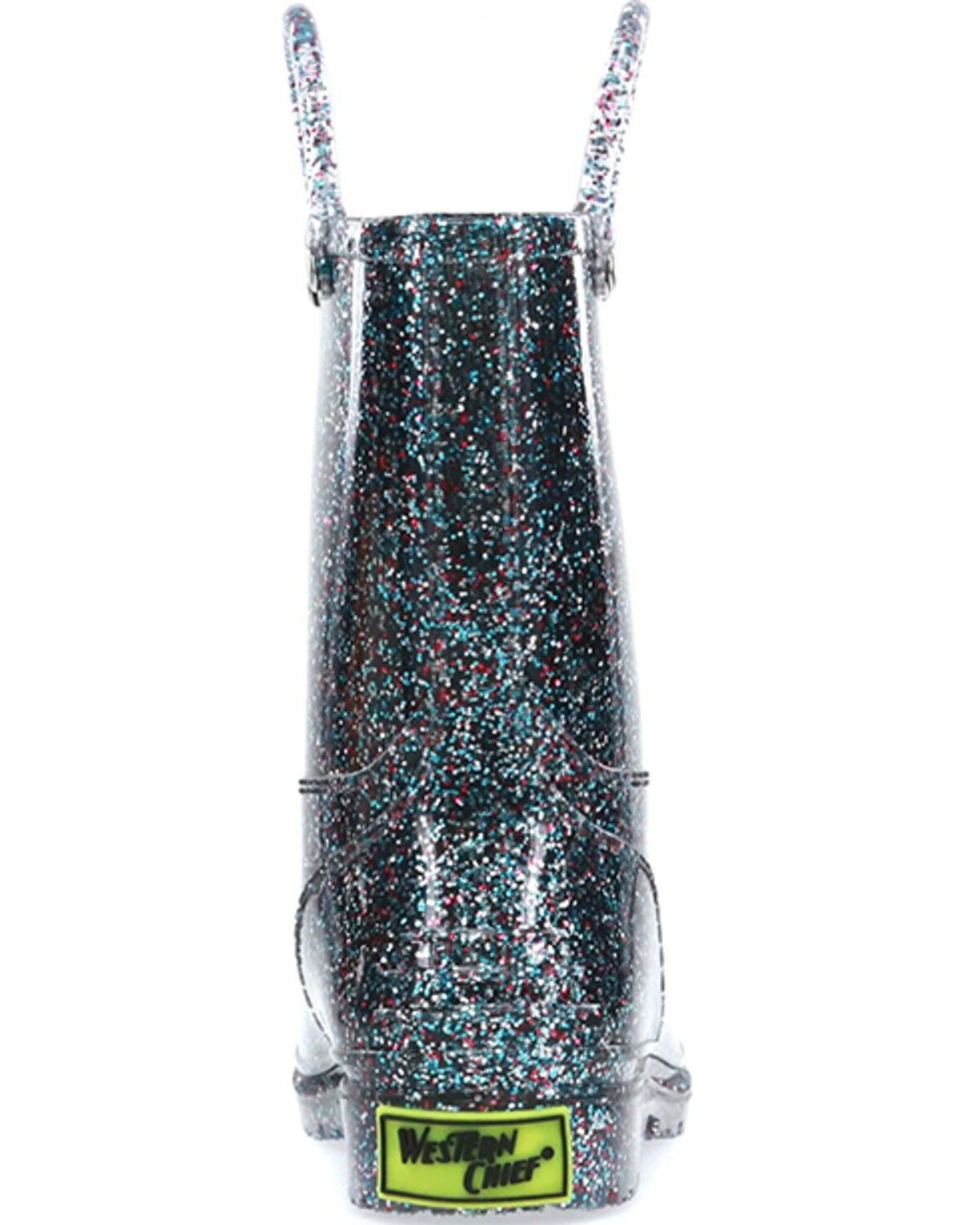 Image #4 - Western Chief Girls' Glitter Rain Boots - Round Toe, Multi, hi-res
