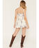 Image #6 - Cleo + Wolf Women's Floral Print Sleeveless Button-Down Pintuck Mini Dress, White, hi-res