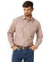 Image #1 - Wrangler Men's Assorted Stripe or Plaid Classic Long Sleeve Pearl Snap Western Shirt, Stripe, hi-res