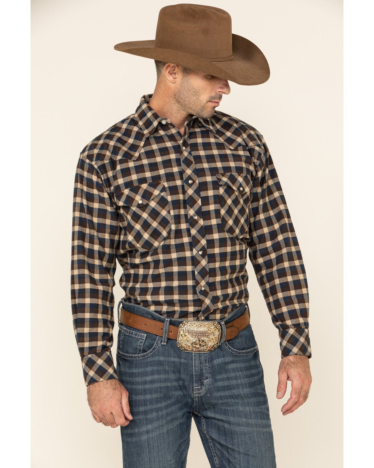 Resistol Men's Multi Bienville Check 