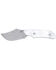 Image #1 - Hooey Domino Pearl Fixed Blade Skinner Knife, White, hi-res