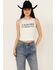 Image #1 - Mainstrip Women's J'adore Cowboys Rhinestone Cropped Tank Top, , hi-res