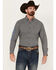 Image #1 - Ariat Men's Team Whitt Checkered Print Long Sleeve Button-Down Western Shirt, Black, hi-res