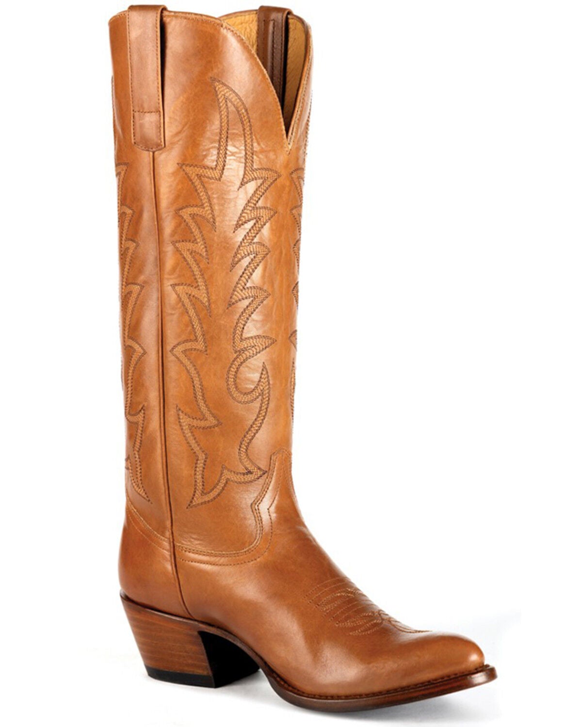Macie Bean Women's Elle On Wheels Western Boots - Round Toe, Tan, hi-res