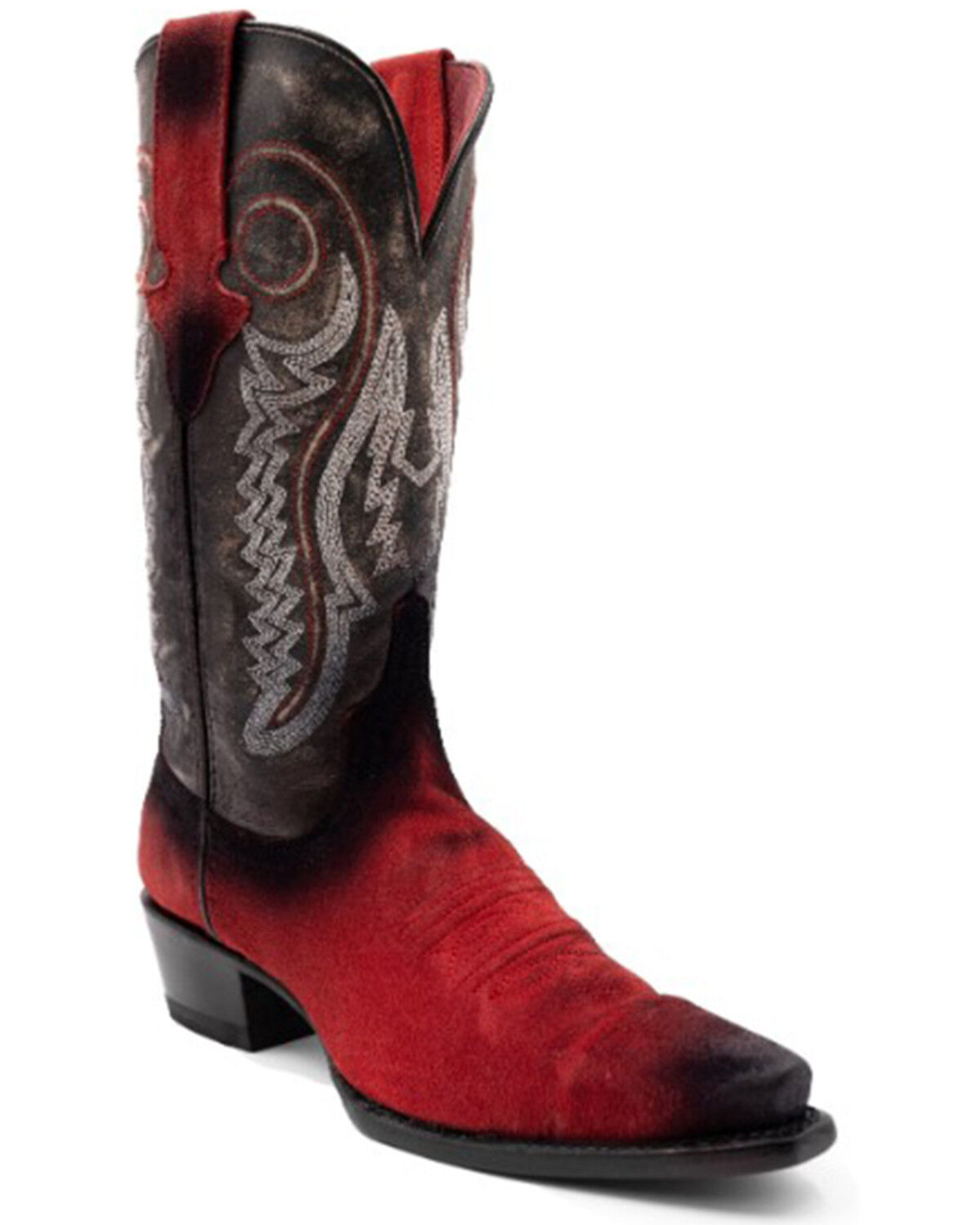 Image #1 - Ferrini Women's Roughrider Western Boots - Snip Toe, Red, hi-res