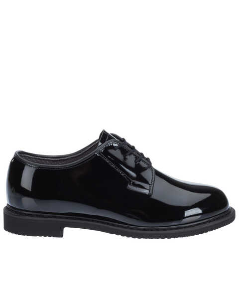 Image #2 - Bates Women's Lites High Gloss Oxford Shoes - Round Toe, Black, hi-res
