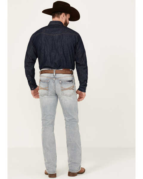 Image #3 - RANK 45® Men's Light Wash Ringo Slim Straight Performance Stretch Denim Jeans , Blue, hi-res