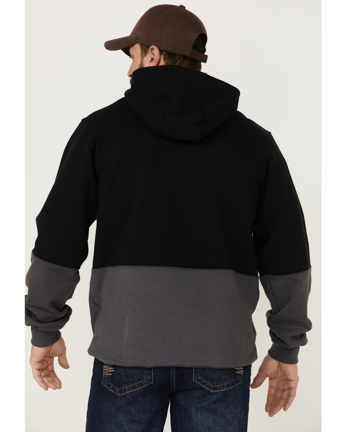 Image #4 - Cody James Men's FR Fleece Solid Hooded Work Sweatshirt, Black, hi-res