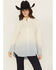 Image #2 - Wrangler X Lainey Wilson Women's Call A Cowboy Ombre Long Sleeve Snap Layering Shirt, Cream, hi-res