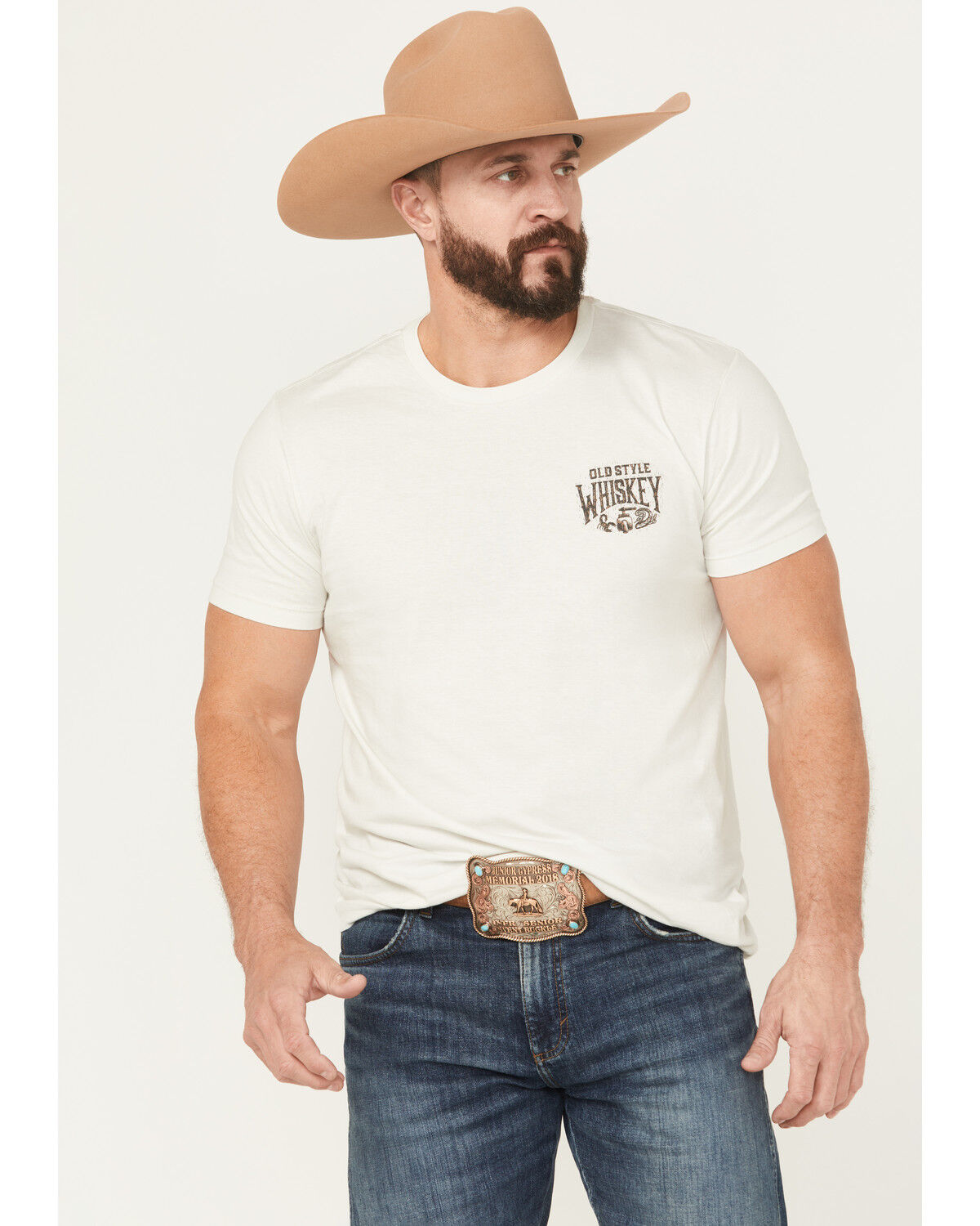 Image #2 - Cody James Men's Whiskey Barrel Short Sleeve Graphic T-Shirt, Tan, hi-res
