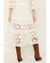 Image #3 - Shyanne Women's Diamond Embroidered Mesh Skirt, White, hi-res