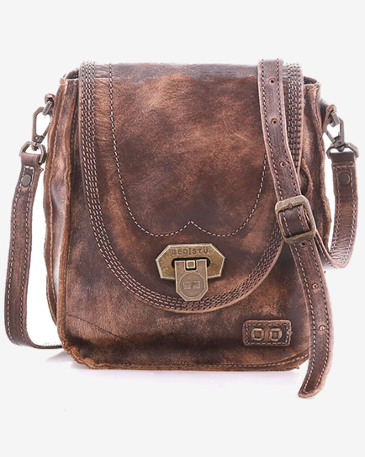 Image #1 - Bed Stu Women's Rhyme Compact Bag, Dark Brown, hi-res